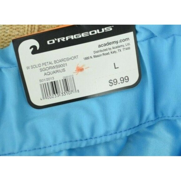 ORageous Misses Large Petal Board Shorts Aqua New with tags - Picture 4 of 4